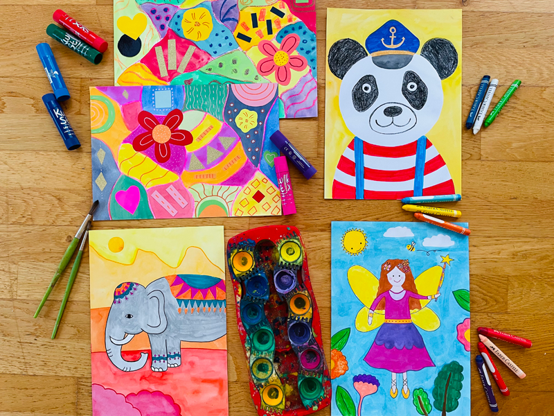 Malzauber Online Malvideos Kinder - Motive August 2025