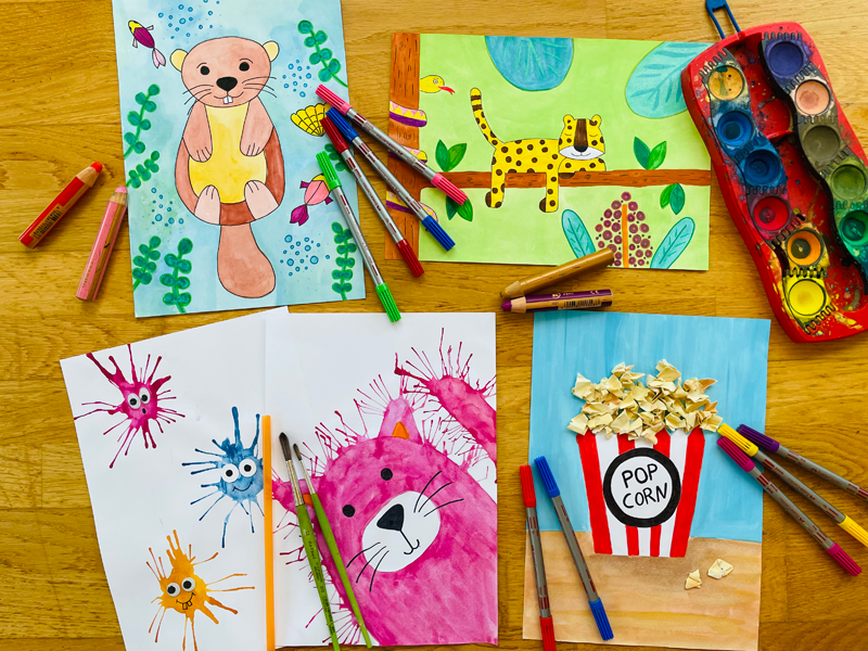 Malzauber Online Malvideos Kinder - Motive Juni 2025