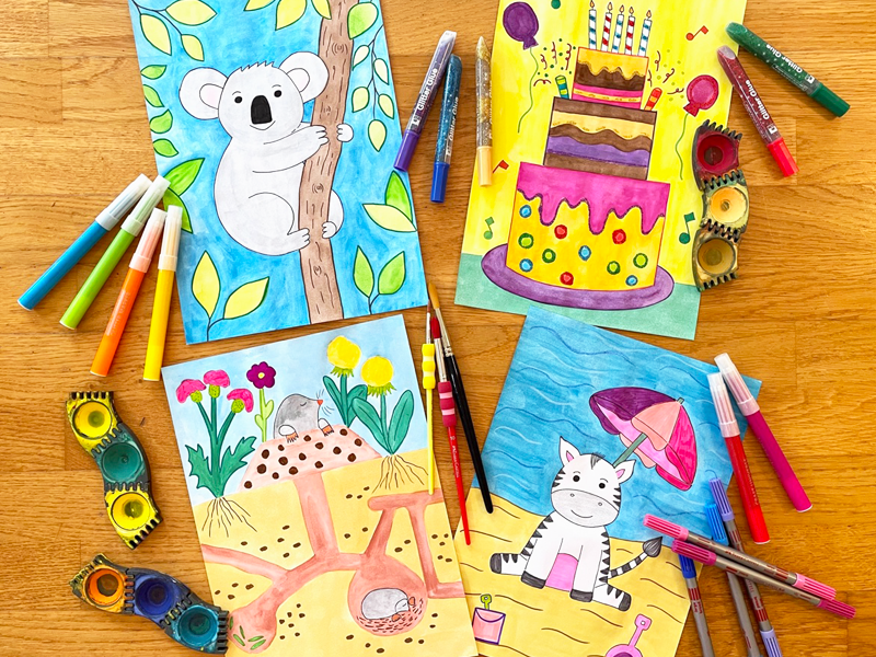 Malzauber Online Malvideos Kinder - Motive Juni 2026