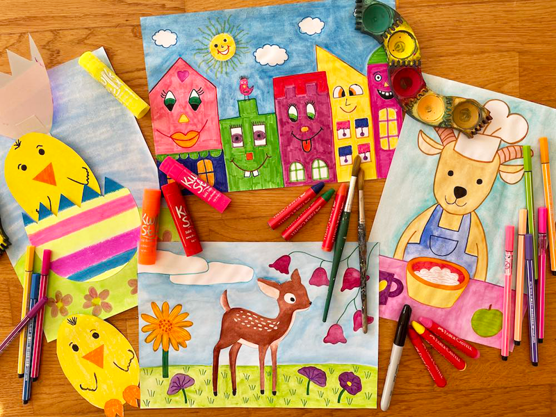 Malzauber Online Malvideos Kinder - Motive März 2026