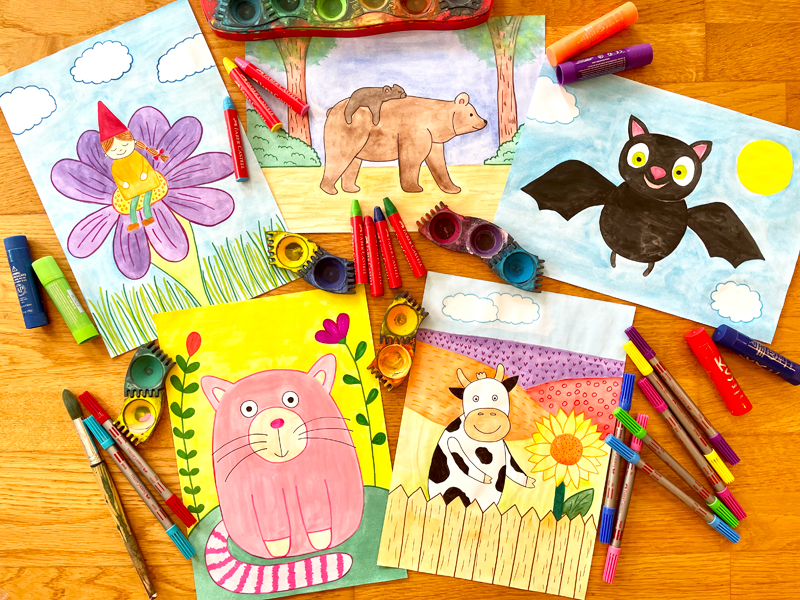 Malzauber Online Malvideos Kinder - Motive September 2026